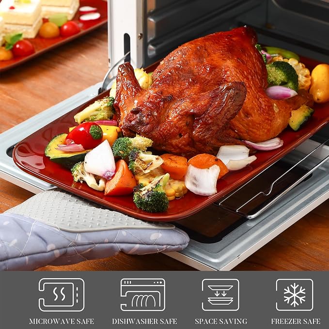 vicrays Ceramic Rectangle Serving Platters - Image 4
