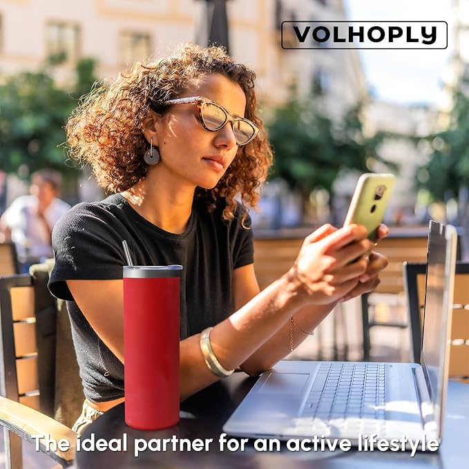 Volhoply 8 Pack Skinny Tumblers - Image 7