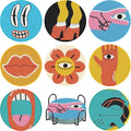 VIGEGU 8 Pack Picasso Style Diamond Art Coasters Kits- Diamond Painting by VIGEGU