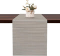Table Runner 55 Inches Long, Vinyl Woven Heatproof Table Runners | Washable by Banchif