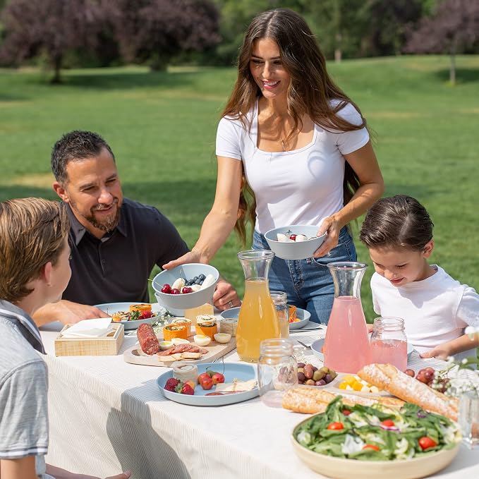 Grow Forward Premium Wheat Straw Plates and Bowls Sets - Image 2