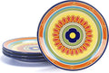 Bico Tunisian Salad Plates Set of 4, 8.75 Inch Ceramic Dessert Plates by Bico