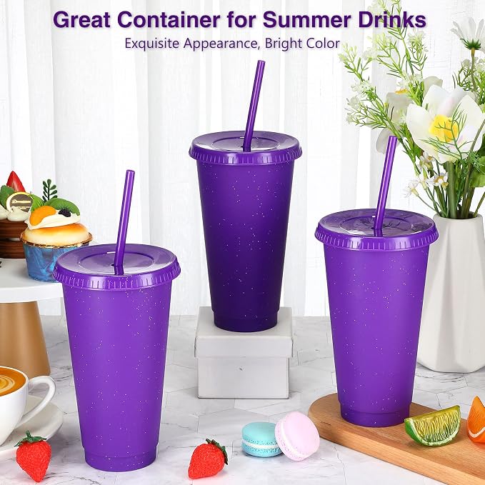 Amyhill 12 Pcs Reusable Glitter Cups - Image 4