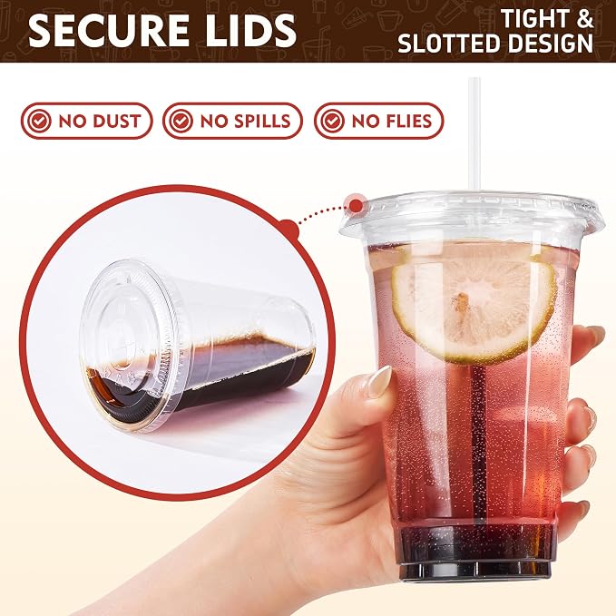 YEEHAW 24 oz. - 100 Pack Clear Plastic Cups - Image 3