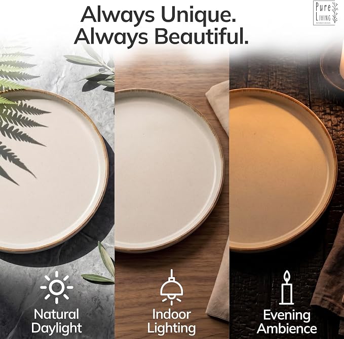 24 Piece Stoneware Dinnerware Set - Image 9