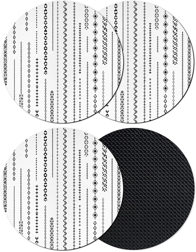 Modern Abstract Coasters Set of 4 Absorbent Coasters by Unknown