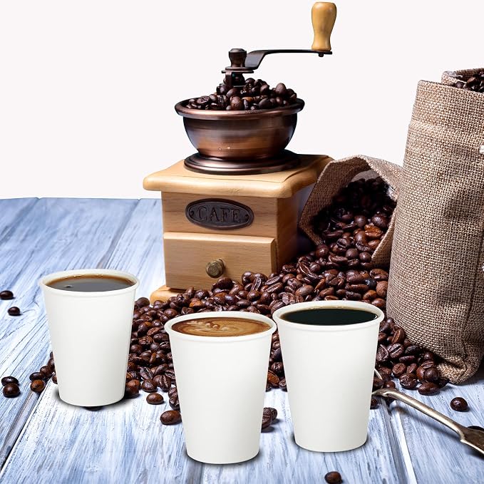 Turbo Bee 12 oz Disposable Paper Cups, 270 Pack Paper Coffee Cups, Disposable - Image 5