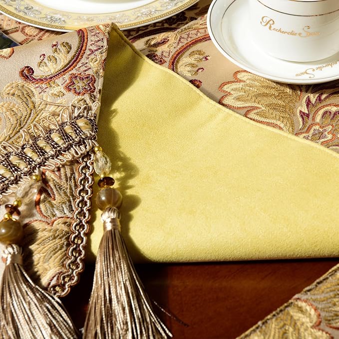 Extra Luxury Velvet Blue Table Runner 120 Inches Long - Image 6
