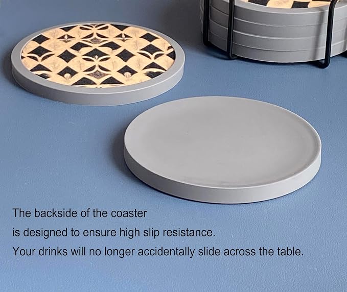 Absorbent Coasters for Drinks - Image 3