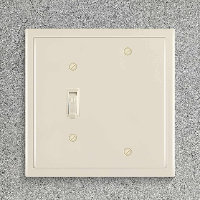 Modern Edge Decorative Wall Plate Switch Plate Outlet Cover, Durable Solid Zinc - Image 4