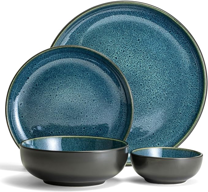 Sango 16-Piece Stoneware Dinnerware Set - Image 9