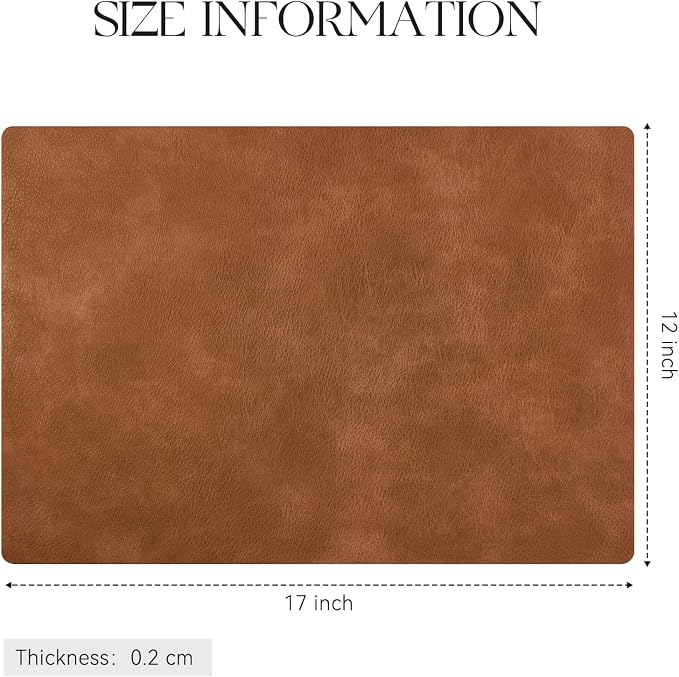 MOSAYT Vinyl Placemats Set of 12-12 X 17 Inch - Image 7