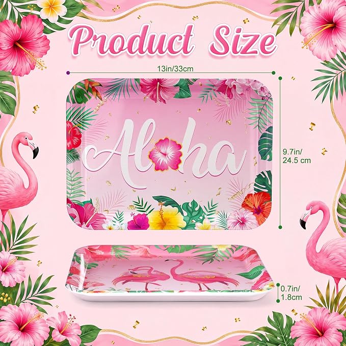 4 Pieces Flamingo Serving Trays - Image 2