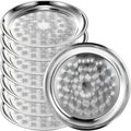 8 Pack Stainless Steel Round Serving Tray by Unknown