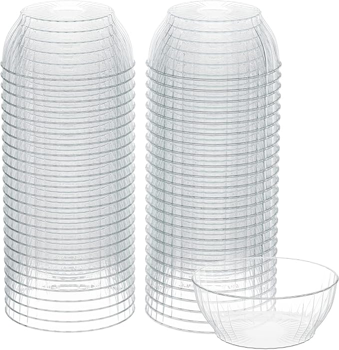 R-Kay 6 Oz Clear Plastic Small Bowls by R-KAY