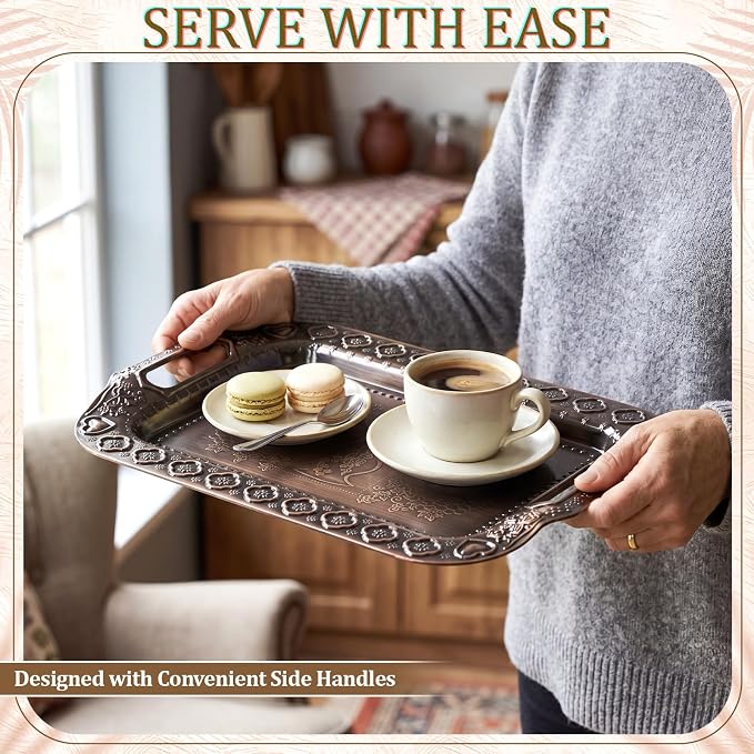 3 Pack Metal Serving Trays - Image 2