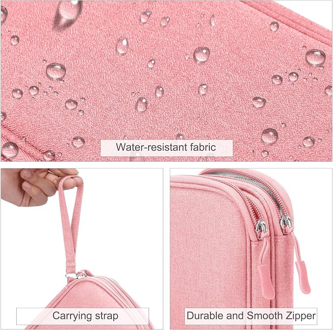 FYY Electronic Organizer, Travel Tech Pouch Bag, Waterproof, Double Layers - Image 4