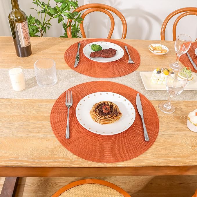 SHACOS Round Placemats Set of 4 - Image 8