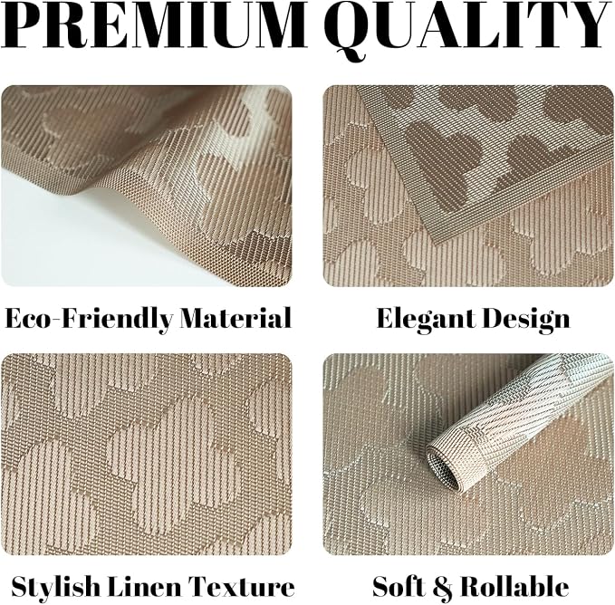 Placemats Set of 12 Vinyl/Plastic Woven Place Mats - Image 2