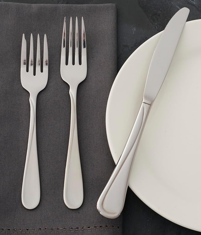 Oneida Silverware Set, Flight Everyday Flatware Dinner Knives Set, Service - Image 7