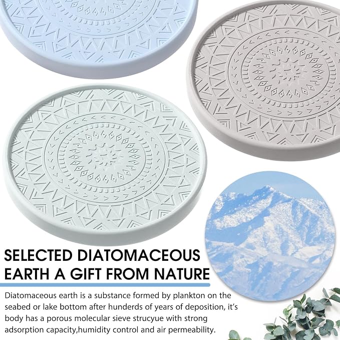 Photect Diatomaceous Earth Coasters Set - Image 3