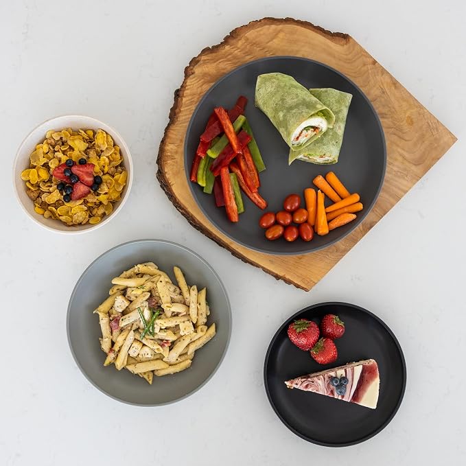 Grow Forward 16-piece Premium Wheat Straw Dinnerware Sets - Image 5