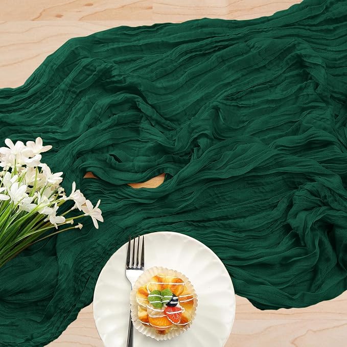 6 Pack Cheesecloth Table Runner 10Ft Christmas Gauze Boho Table Runners - Image 4