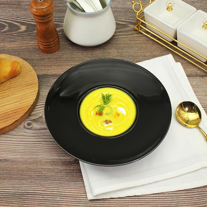 Ceramics Rimmed Soup Bowls 8.5 oz, Pasta plates - Image 4