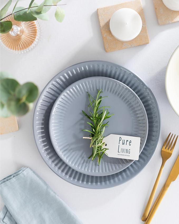 24 Piece Stoneware Dinnerware Set - Image 2