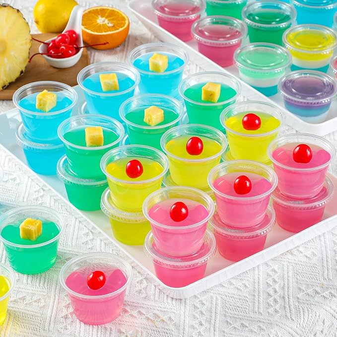 AOZITA 400 Set 5.5 oz Portion Cups, Jello Shot Cups - Image 6