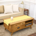 Solino Home Cotton Linen Dining Table Runner Yellow Hemstitch, 14 x 60 in | by SolinoHome