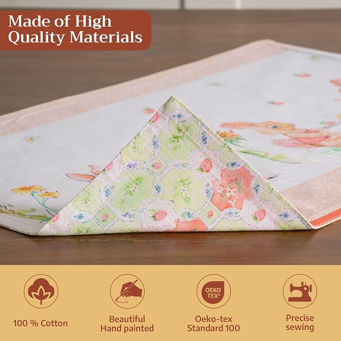 Maison d' Hermine Placemats Set of 4 Reusable 100% Cotton | Cloth Place Mats - Image 3