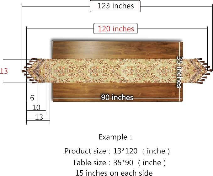 Luxury Velvet Gold Table Runner 150 Inches Long - Image 3