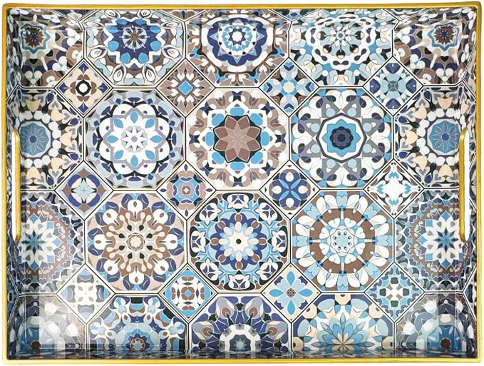 Boho Coffee Table Tray, Decorative Serving Tray by Umisriro