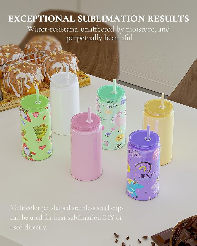 16 oz Sublimatable Tumbler, Insulated Tumbler - Image 5
