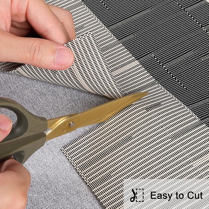 Table Runner 53 Inches Long, Vinyl Woven Farmhouse Table Runners | Washable - Image 5