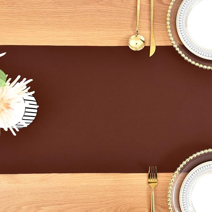 Farmhouse Chocolate Table Runner Dining Table Runners 72 Inches Long Coffee - Image 8