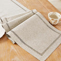 Rustic Burlap Table Runner, Coffee Table Runners 72 inches Long | Double Layer by Aoztio