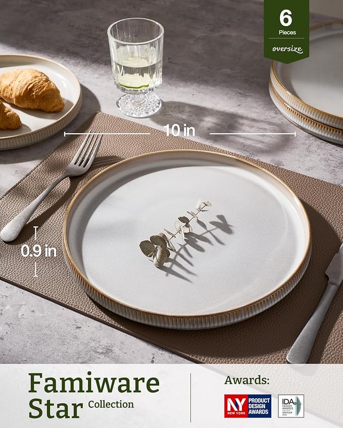 famiware Star 10/8 inches Dinner Plates Set - Image 3
