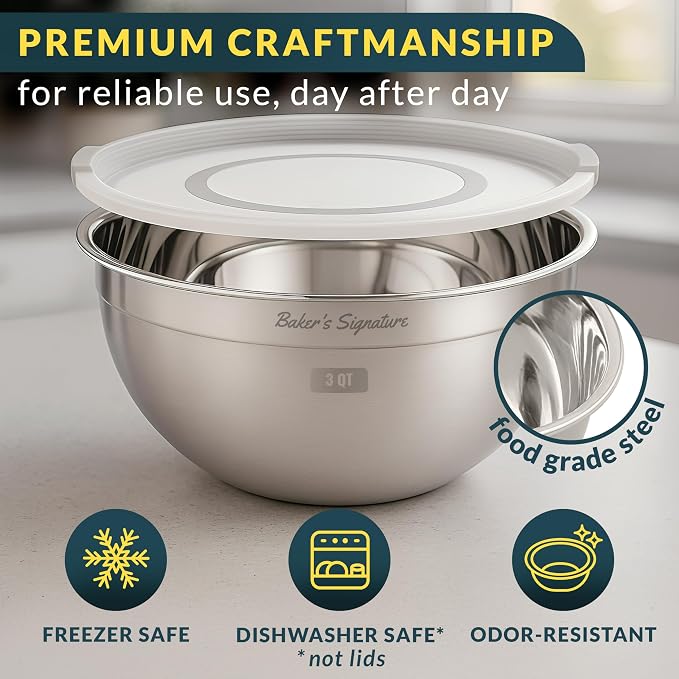 Stainless Steel Mixing Bowls - Image 3