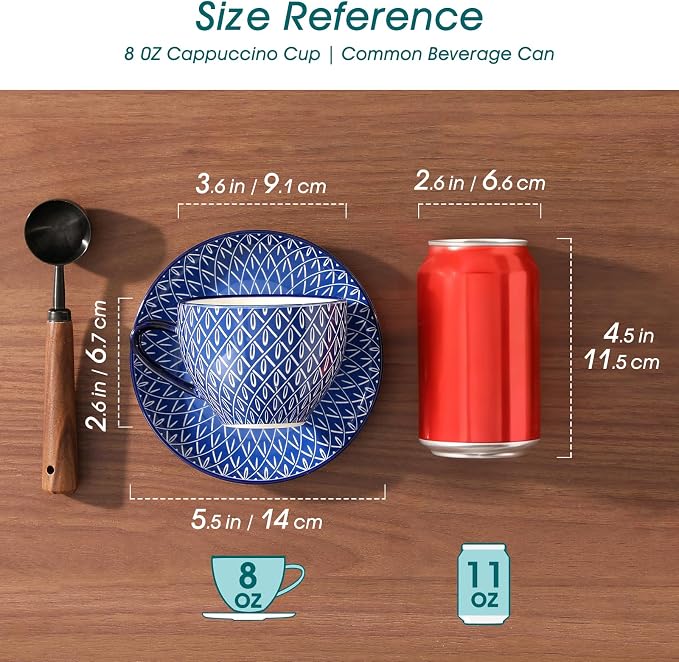 vancasso 8OZ Cappuccino Cups - Image 3