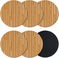 Vintage Simple Coasters Set of 6, Absorbent Coasters by Unknown