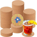 150 Pieces 3.6 Inch Cork Coasters by Geytetqi