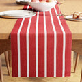Encasa XO Dining Table Runner 13"x59" | Yarn Dyed Fine Ribbed Cotton | Roma Red by EncasaXO
