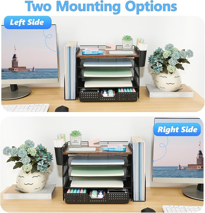 Desk Organizer, 5-Tier Desktop File Organizer - Image 5