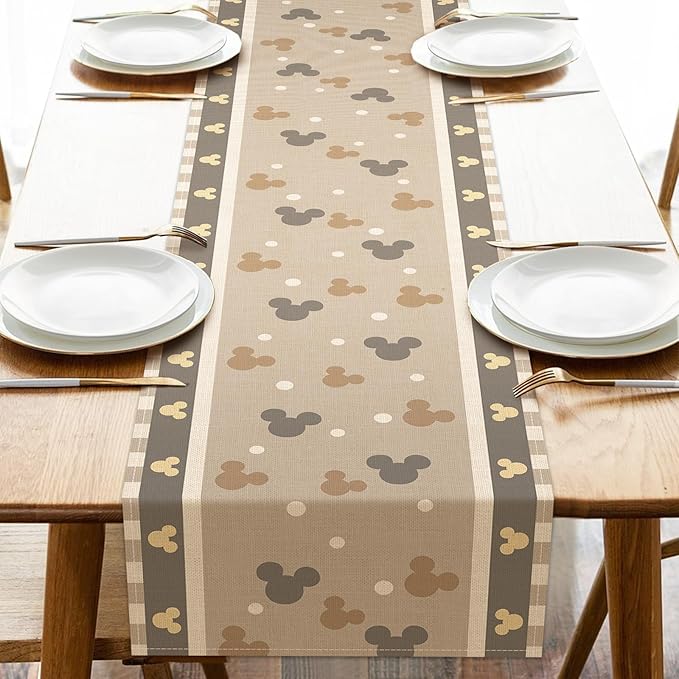 Seliem Cute Gray Table Runner by Seliem