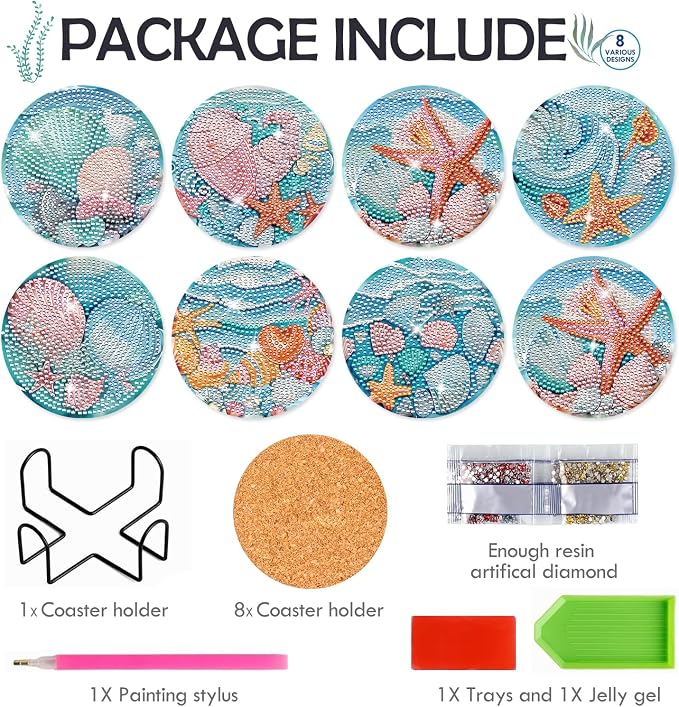 Ocean Diamond Painting Coasters - Image 4