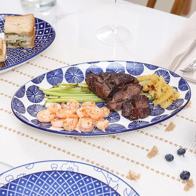 Selamica Serving Platters Ceramic, 12 Inch Serving Dishes - Image 4