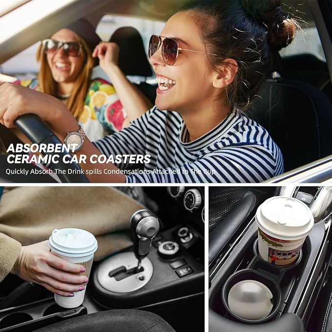 Car Coasters for Cup Holder 2 Pack - Image 6