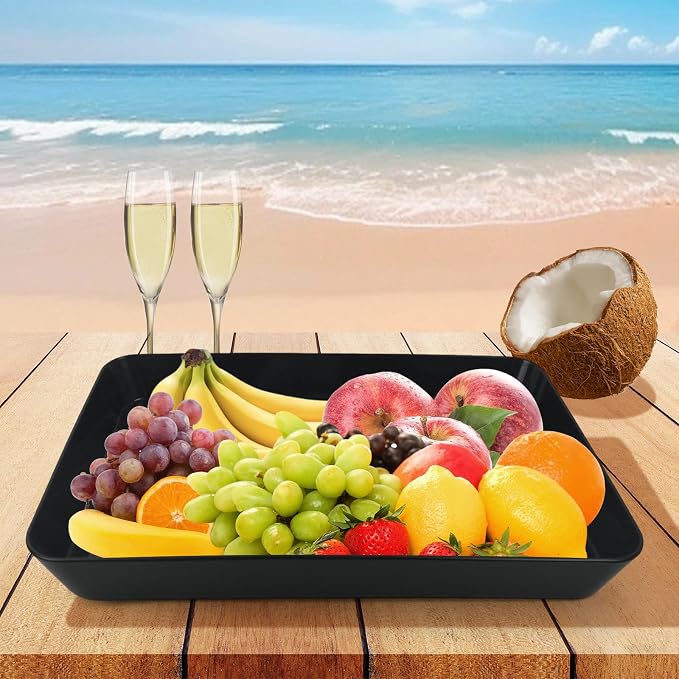 4 pcs 16" x 11" Large Serving Trays - Image 6